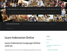 Tablet Screenshot of indonesianlanguage.net